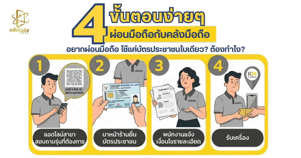 4 ขั้นตอนการผ่อน iPhone